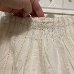 ZARA New Cream Embroidered Eyelet Scalloped Hem Skorts Photo 4