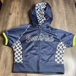 South Pole Vintage Dark Blue Hoodie with Gold Accents Size L Photo 0