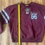 Ford Bronco Women’s Burgundy Pullover Sweatshirt Size XS NWT Blue Photo 4