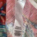 Chico's  polyester multicolor floral short sleeve tropical blouse size small Photo 7