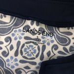 Lands' End Swim Top Tunic Cover Up Long Sleeve V Neck Navy Blue S 6-8 Photo 2