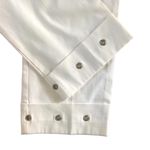 VTG Montage High Waisted Crop Pant White Sz. 10 Rhinestone Grommets Embellished Photo 4