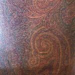 ETRO Milano Red Paisley Vachetta Leather Shoulder Bag Tote Interior Pocket Photo 14