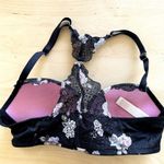 PINK - Victoria's Secret Pink Victoria Secret Date Push Up Bra Lace Racerback Underwired Floral Black 32C Photo 7