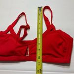 Xhilaration  Juniors Sz M Bikini Top Red Ribbed Photo 4