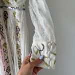 Mac Duggal  NEW White Long Sleeve Embroidered Wrap Midi Dress 8 Photo 8