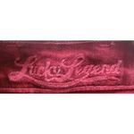 Lucky Brand Lolita Skinny Jeans Burgundy Red Floral Print Denim Size 26 Photo 2