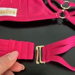 Bahimi swim top, fuchsia pink, A cup, removable cup pads, halter neck, size S Pink Photo 4