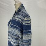 CHAPS  Denim Blue Open Front Long Sleeve Cardigan Size Large Photo 4