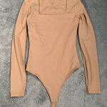 Abercrombie & Fitch  Tan Long Sleeve Bodysuit Photo 0