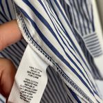 FOR THE REPUBLIC NWT  women’s oversized button down blue and white striped size M Photo 4