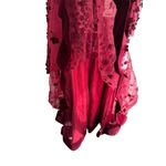 Mac Duggal Mac‎ Duggal Embellished Floral Velvet Long Sleeve Dress Burgundy 16 Photo 8