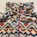 Eddie Bauer  1/4 Zip Up Collared Fleece Pull Over Size Large Aztec Southwest Photo 1