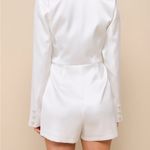 Lulus White silk dressy romper Photo 1