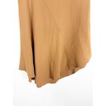 Vince  Panel Midi Skirt Size 2 Asymmetrical Hemline Tan High Rise Classic Office Photo 8