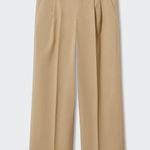 Mango Pleat detail cotton trousers Photo 2