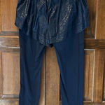 Athleta  Rainier 2 In 1 Tight Women’s Black Camo Plush SuperSonic Pocket Size XLT Photo 0