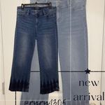 Liverpool Women’s  Hannah Crop Flare Dark Wash Jeans w Cut Hem Sz 6 Photo 1