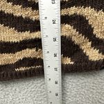 Ralph Lauren Lauren  Hand Knit Cardigan Sweater Animal Zebra Academia Women's PM Photo 6