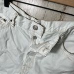 AGOLDE  White Denim Cut Off Raw Hem High Rise Shorts‎ Womens Size 32 Photo 1