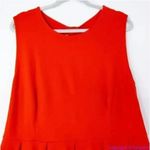 Hutch  Anthropologie Bow Back‎ Tomato Red Dress, 2X Photo 3
