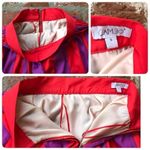 Cameo Vintage retro fancy Small Red & purple striped skirt Photo 6