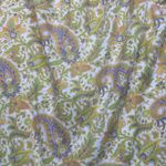 Ralph Lauren  Cropped sleeves Paisley Print Bohemian Top Cotton Sz Large Photo 9