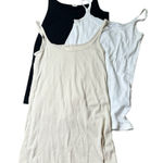 J.Crew bundle of 3 layering camisole rank Black, cream, white Size SMALL Photo 0