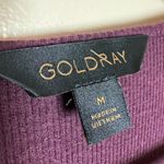 Goldray SALE! Plum Cutout Knit Top Size M EUC Photo 5