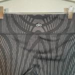 Alo Yoga Women M Black Gray Motion Arches Goddess Legging Mesh Panel Athletic Photo 7