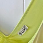 Free People  bodysuit Medium v back yellow lime Photo 2