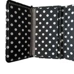 Lily Waters women's black white floral paisley folding wallet cards checkbook Photo 4