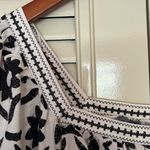 Christian Sirianio Christian Siriano Black and White Floral Blouse Photo 5