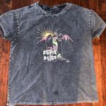 Paige  Ryo Graphic Retro Ski Artwork Short Sleeve T-Shirt - Grey Acid Wash Photo 1