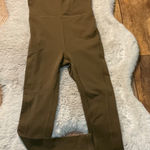 Wilfred Free Aritzia  Divinity Jumpsuit Size XS Olive Womens Body Hugging Stretch Photo 0