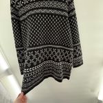 Talbots  Fair Isle Cardigan Sweater 3XP Black White Open Front Nordic Knit Photo 4