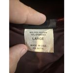 Boston Proper Women’s Blouse Large Burgundy Velvet Button Up Vintage Style Photo 10