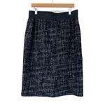 Halogen  Black & White Wool Blend Tweed Pencil Skirt Size Women's Classic 14P Photo 1
