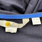 Boden Amelie Jersey Dress Fit Flare Knee Length Ruched Cap Sleeve Pockets Navy 6 Blue Photo 2