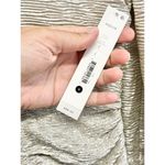 AQUA Metallic Dress Size Small V Neck Crinkled Shimmer Ruched Long Sleeve NEW Photo 8