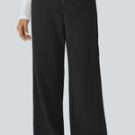 Halara NWT High Waisted Pockets Straight Leg Fleece Casual Pants - Size XS Photo 0