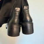 ZARA  Over The Knee Stretch Top Leather Boots Black Size 40 Photo 5