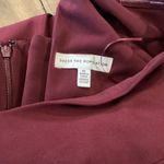 Dress the Population  Alessia Tie Waist Crepe fitted cocktail Dress dark magenta Photo 9