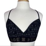 SAVAGE X FENTY Sport Bra Black with Glitter Monogram Band Women's plus Size 1X Photo 1