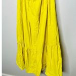 MARISSA WEBB COLLECTIVE Yellow Poplin Hourglass Waist Cutout Midi Dress Size 4 Photo 7