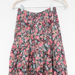 VTG Handmade Maxi Skirt Size S Boho Tiered Floral Cottagecore Prairie Romantic Black Photo 1