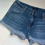 Celebrity Pink  Denim Distressed Hem Jean Shorts women’s size 7/28‎ blue zip fly Photo 3