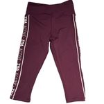 Zyia  Active Plum Logo Stripe Light N Tight Hi-Rise Crop 17" Size 2 C34 Photo 3