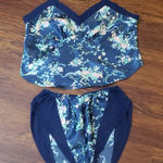Victoria's Secret Vintage  Navy Floral Dainty Fairy Sleep Set Size Medium Photo 0