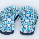 Vera Bradley Go Fish Blue Flip Flop Size 7-8 Photo 6